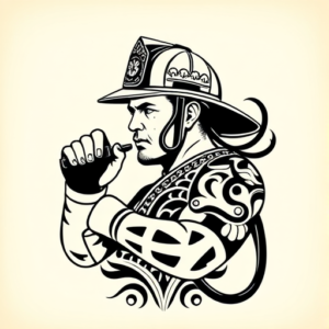 Maori Firefighter Tattoo