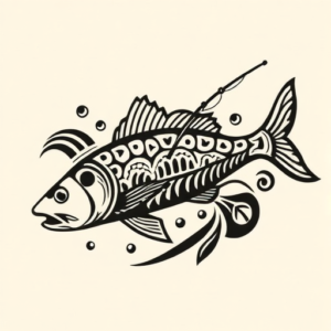 Maori Fishing Tattoo