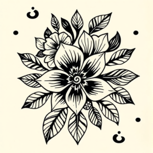 Maori Floral Tattoo