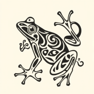 Maori Frog Tattoo