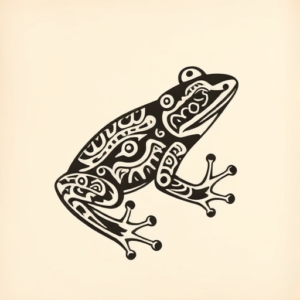 Maori Frog Tattoo