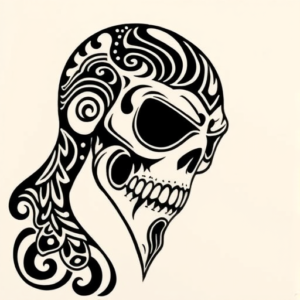 Maori Ghostface Tattoo