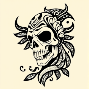 Maori Halloween Tattoo