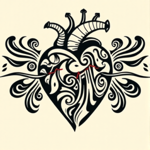 Maori Heartbeat Tattoo
