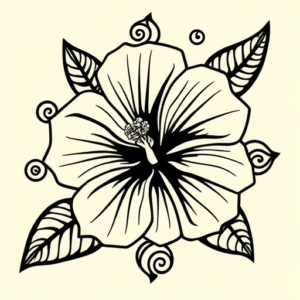 Maori Hibiscus Tattoo