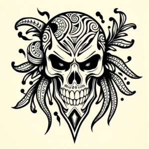 Maori Horror Tattoo