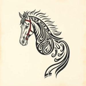 Maori Horse Tattoo