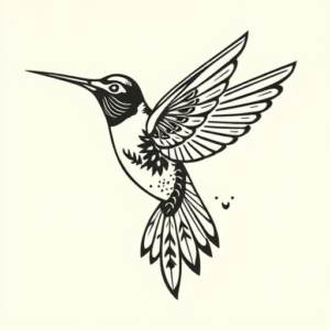 Maori Hummingbird Tattoo