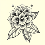 Maori Hydrangea Tattoo