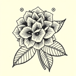 Maori Hydrangea Tattoo