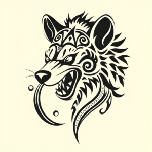 Maori Hyena Tattoo