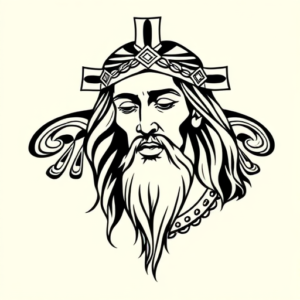 Maori Jesus Tattoo