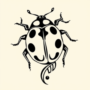 Maori Ladybug Tattoo
