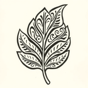 Maori Leaf Tattoo
