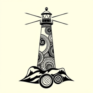 Maori Lighthouse Tattoo