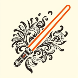 Maori Lightsaber Tattoo