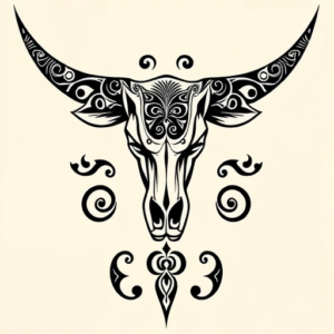 Maori Longhorn Tattoo