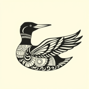 Maori Loon Tattoo