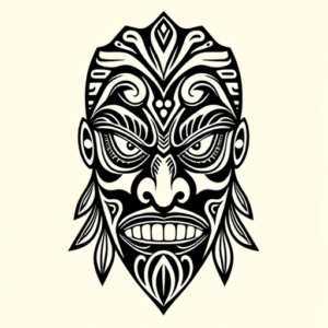 Maori Mask Tattoo