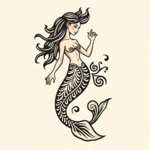 Maori Mermaid Tattoo