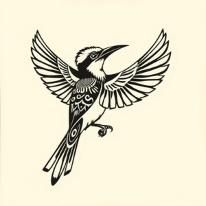 Maori Mockingbird Tattoo