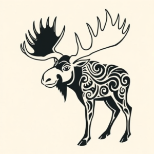 Maori Moose Tattoo