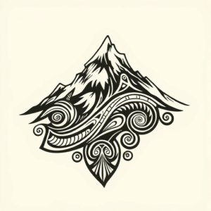 Maori Mountain Tattoo