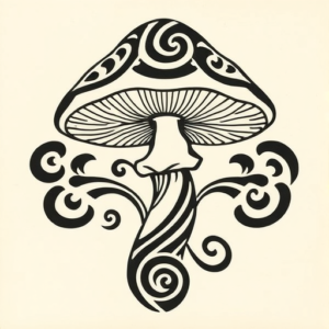 Maori Mushroom Tattoo