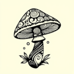 Maori Mushroom Tattoo