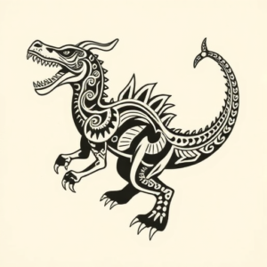 Maori Mythosaur Tattoo