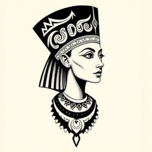 Maori Nefertiti Tattoo
