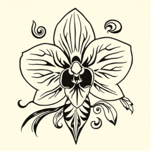 Maori Orchid Tattoo