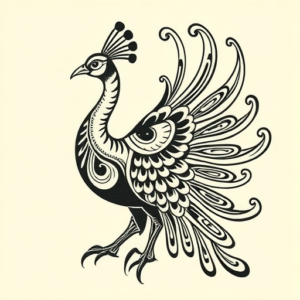 Maori Peacock Tattoo