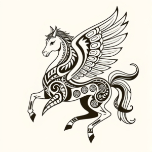 Maori Pegasus Tattoo