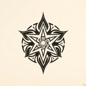 Maori Pentagram Tattoo