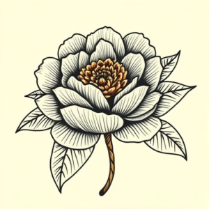 Maori Peony Tattoo