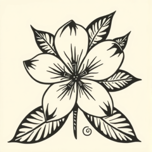 Maori Plumeria Tattoo