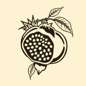 Maori Pomegranate Tattoo