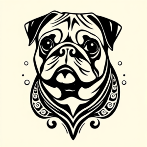 Maori Pug Tattoo