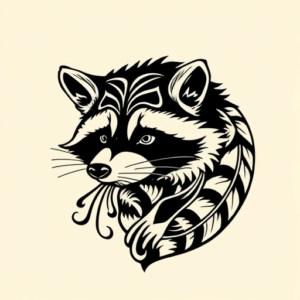 Maori Raccoon Tattoo