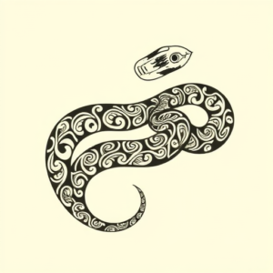 Maori Rattlesnake Tattoo