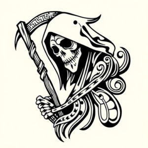 Maori Reaper Tattoo