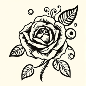 Maori Rose Tattoo