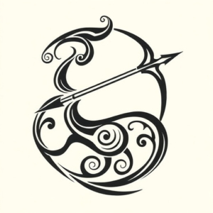 Maori Sagittarius Tattoo