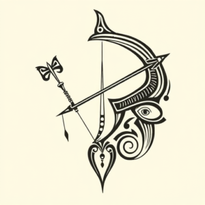 Maori Sagittarius Tattoo