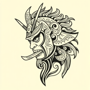 Maori Samurai Tattoo