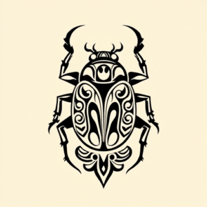 Maori Scarab Tattoo