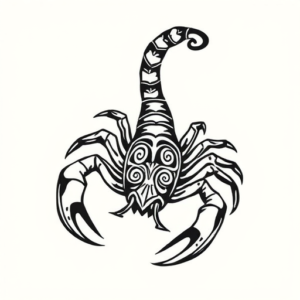 Maori Scorpion Tattoo