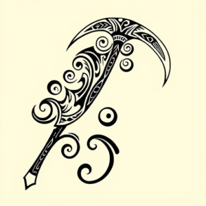 Maori Scythe Tattoo