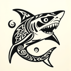 Maori Shark Tattoo